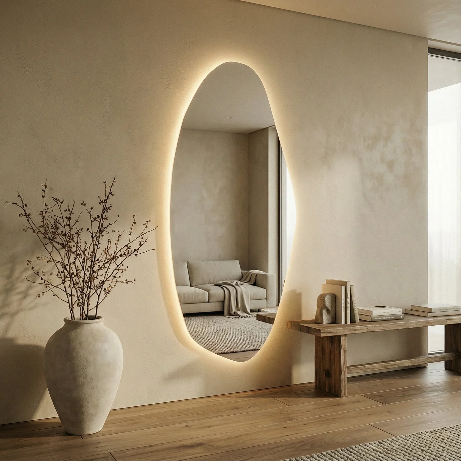 isla-led-irregular-mirror Warm.webp