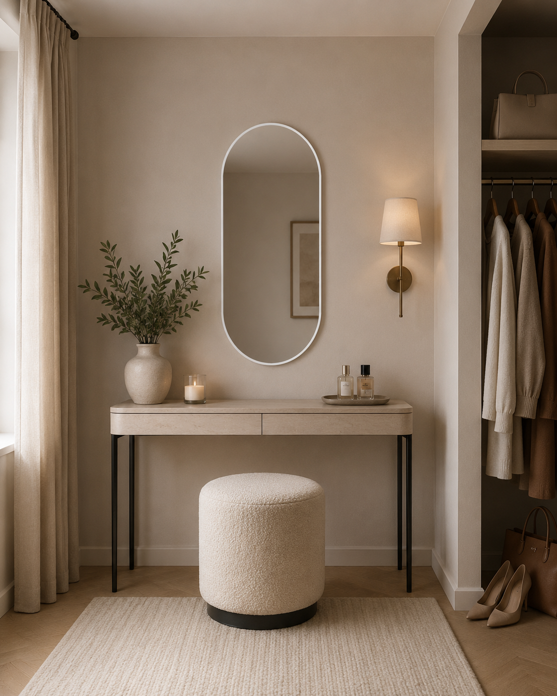 Bjorn Oval Mirror