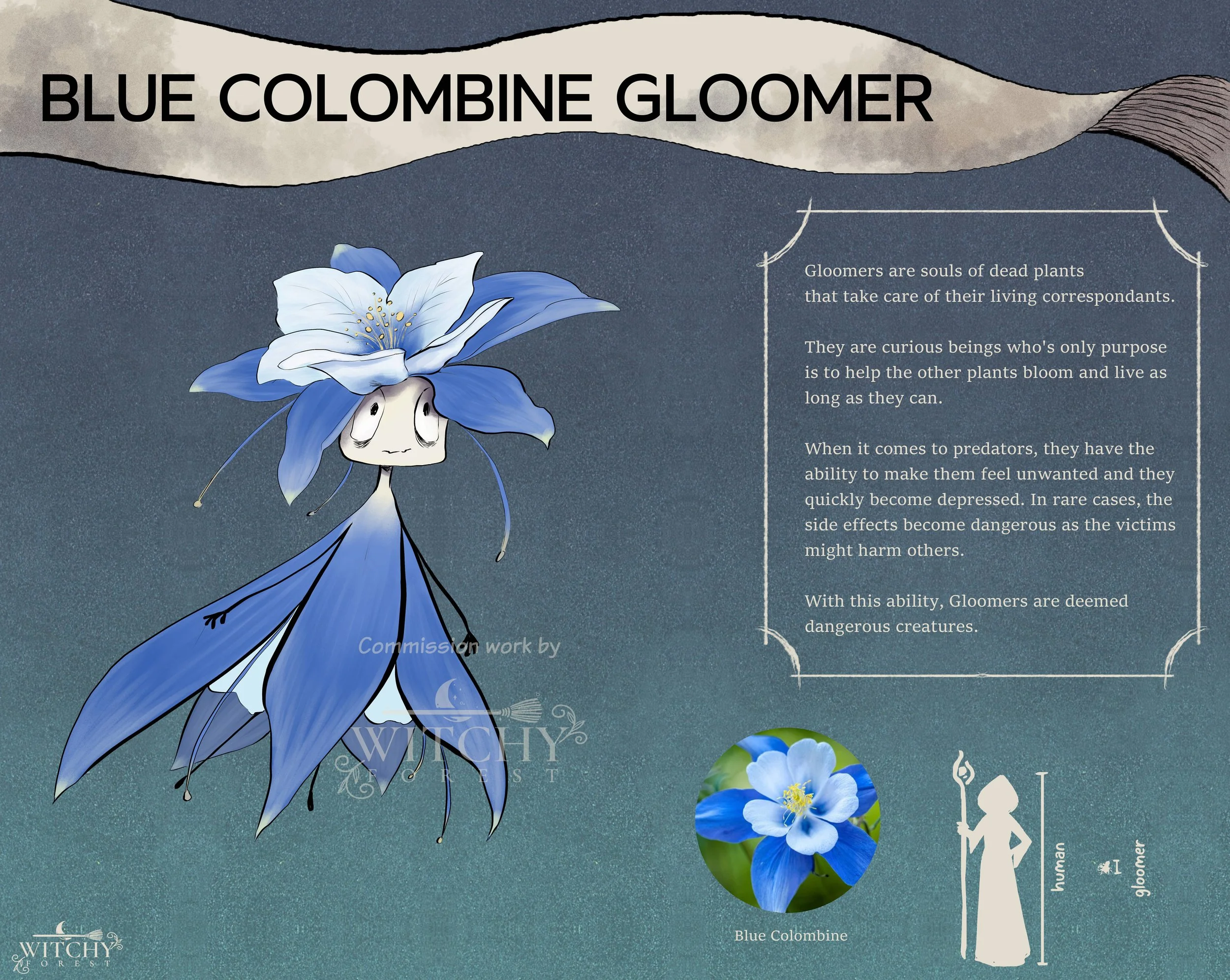 blue colombine gloomer