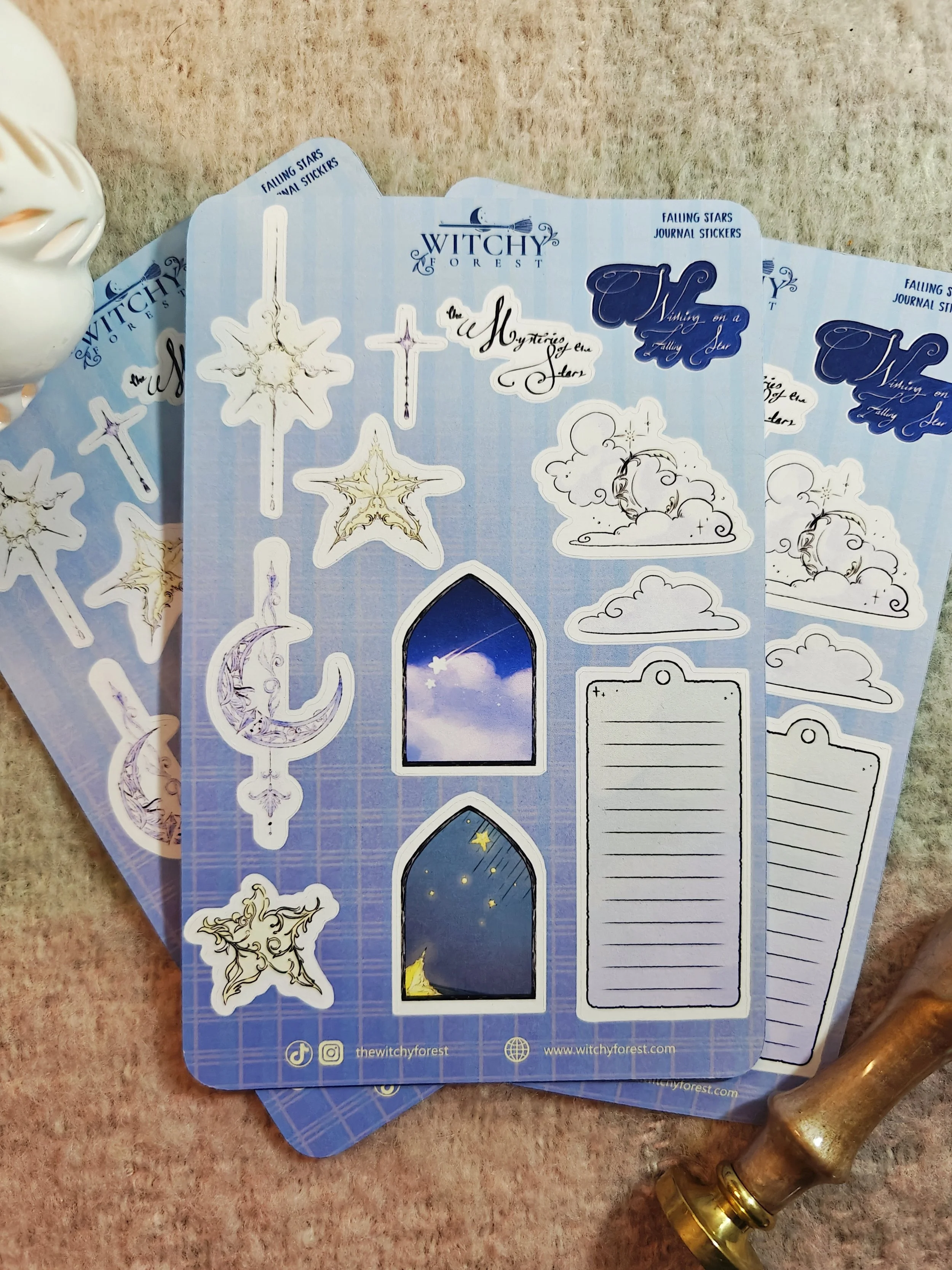falling stars - Journal Sticker