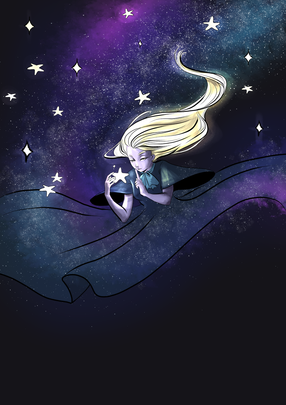 in a field of stars