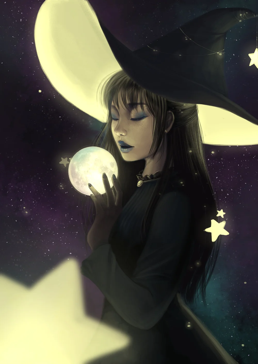 The twinkling lights