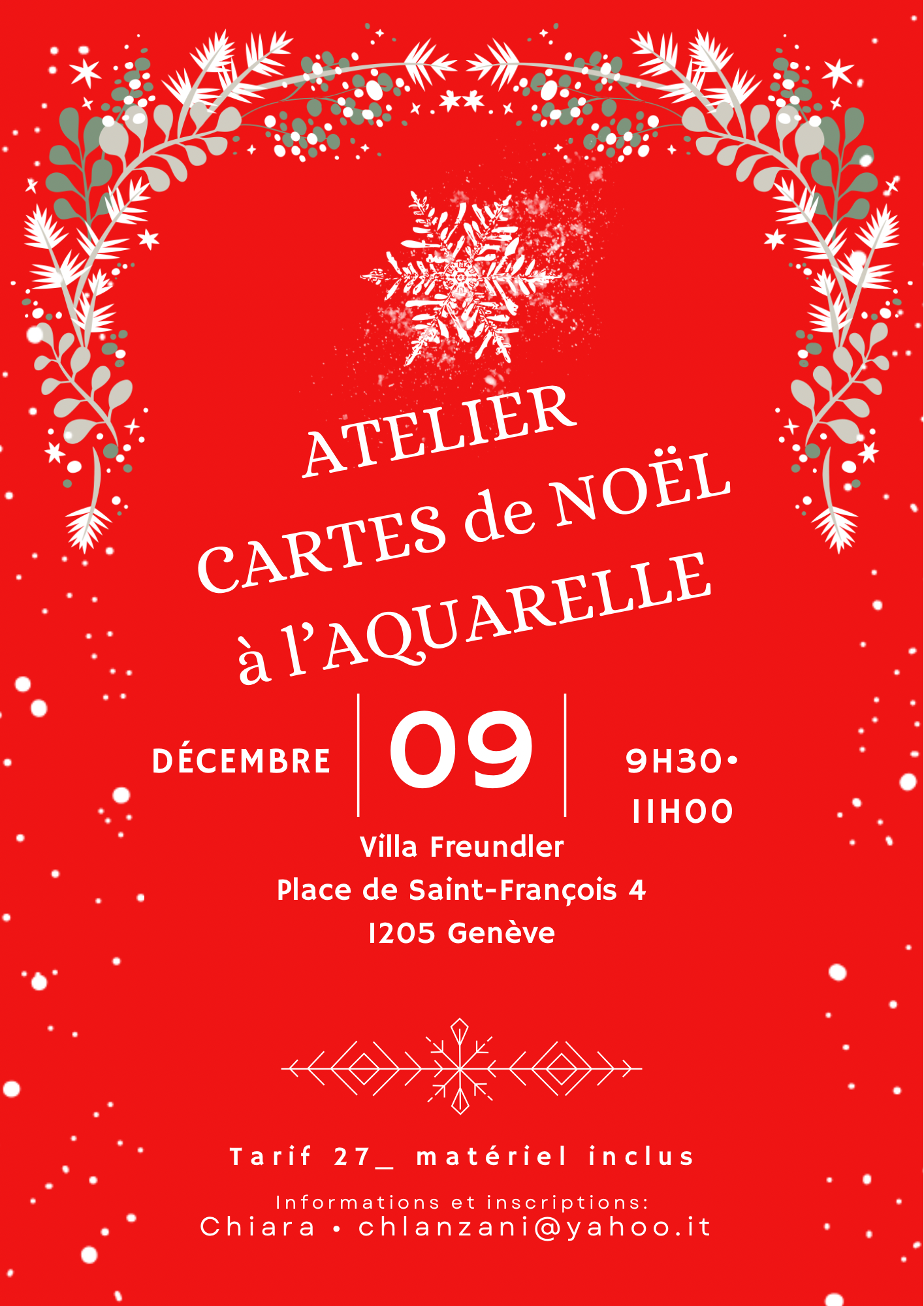 Atelier cartes de Noël