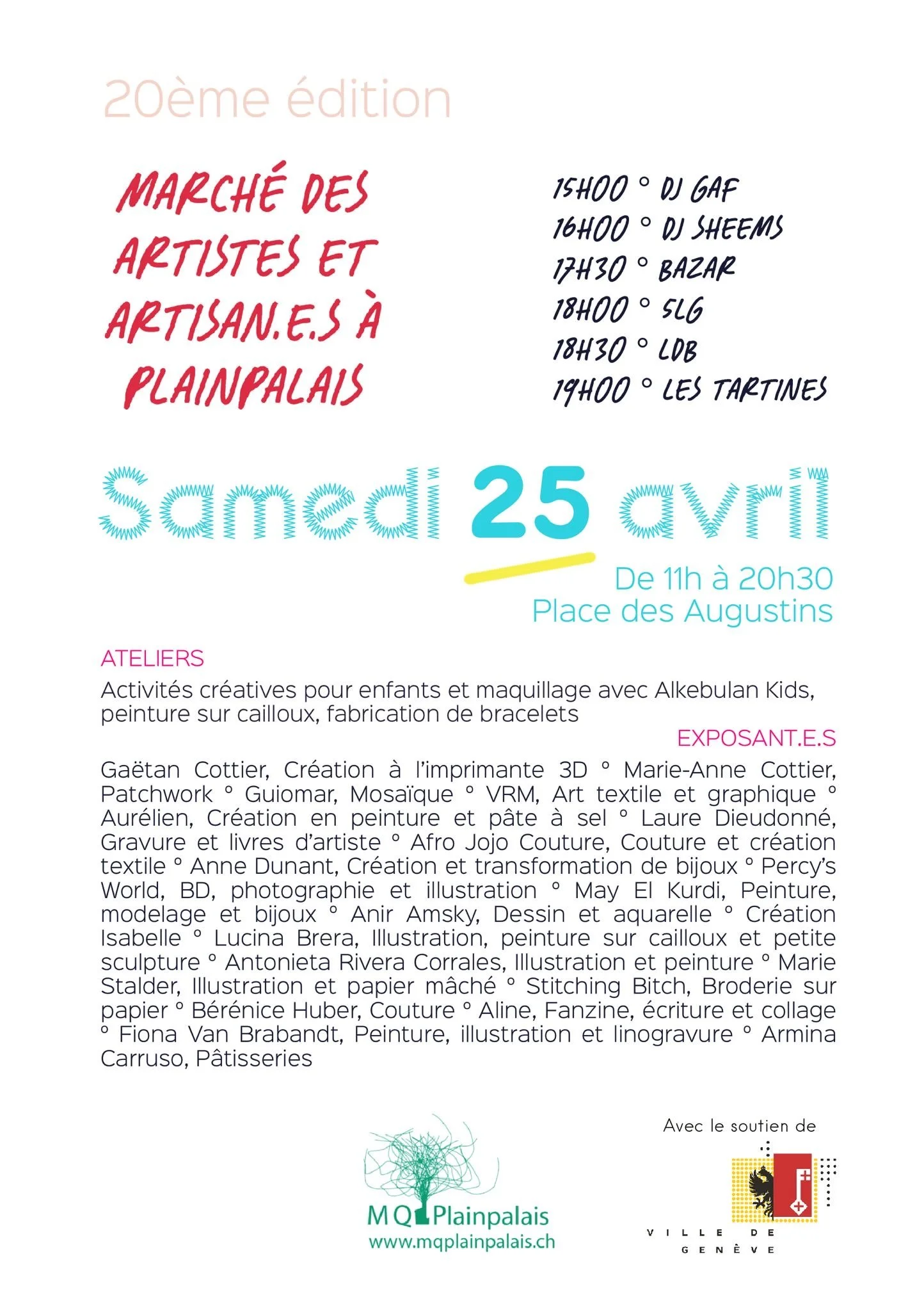 Marché Artisans et Artistes Plainpalais