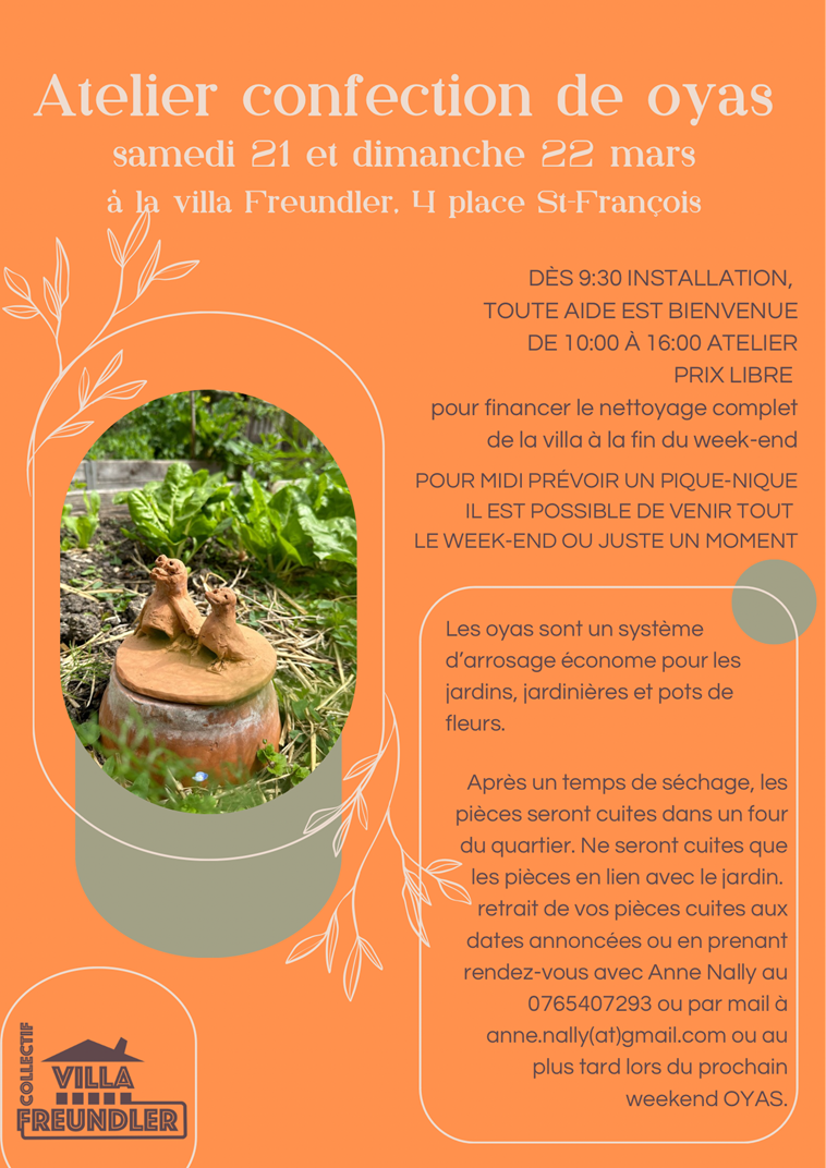 Atelier de confection de Oyas