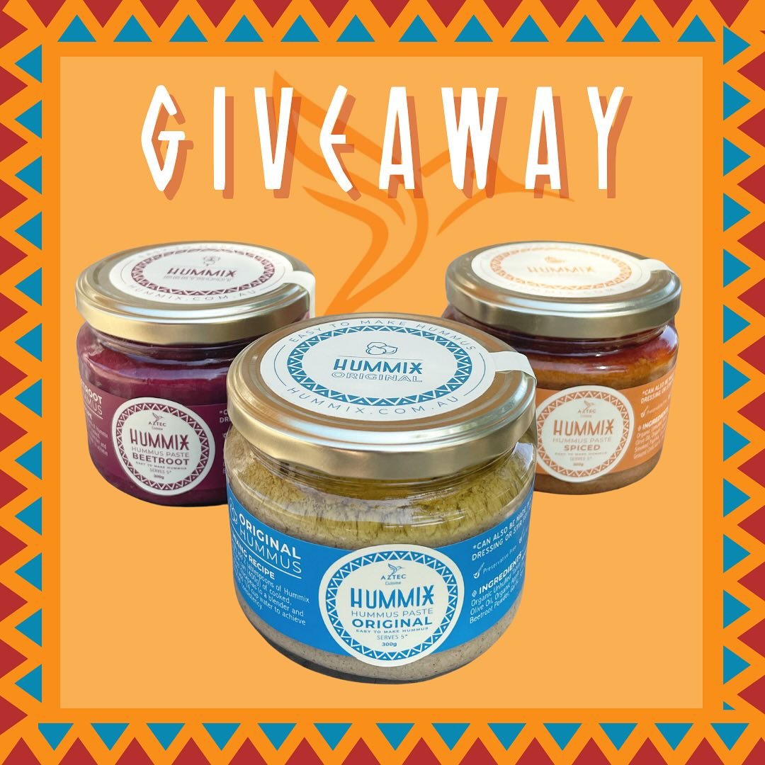 📣 WIN 📣 
Our first #giveaway is here and it&rsquo;s a good one! 
Win &lsquo;The Trio&rsquo; - 
1 x Original Hummix Paste
1 x Beetroot Hummix Paste 
1 x Spiced Hummix Paste
+ free shipping anywhere in Australia. 

All you have to do is&hellip;
⚡️ gi