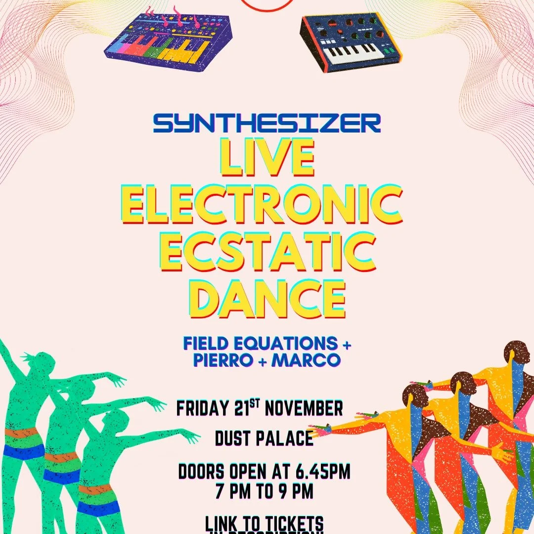 Next Friday is our final weekday Manawa Ecstatic Dance of the year &mdash; and we&rsquo;re ending with something truly special.

For the first time, we&rsquo;re bringing a full live music ensemble into the dance space:

Field Equations (Nabulen &amp;