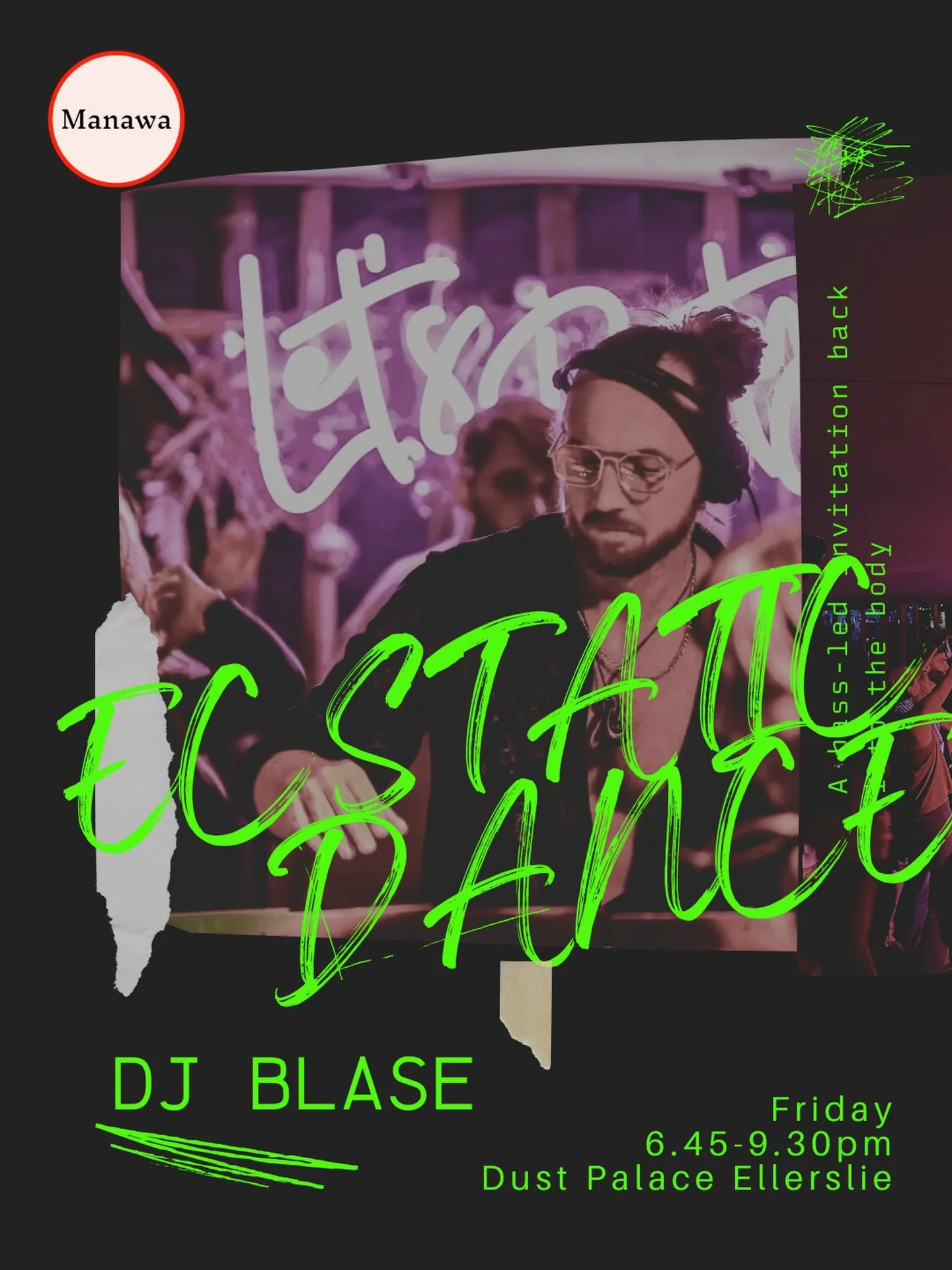 This Friday. 

The dance floor opens ❤️&zwj;🔥

Step out of the mind and into the body.
Just pure movement and release.

Guided by BLASE&rsquo;s powerful sound journey.

Doors open at 6:45pm
Bring a drink bottle. Wear comfy clothe
