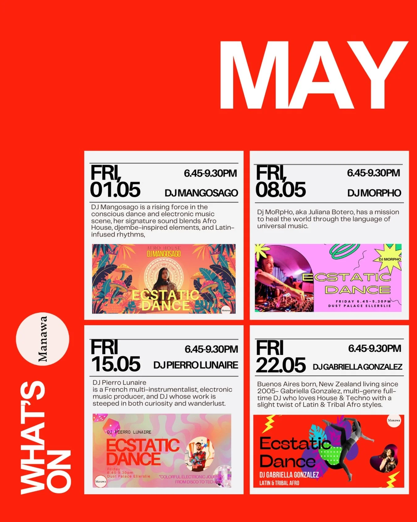 May schedule is out!

We have 4 dances and a mini festival this big month! Woohoo xx