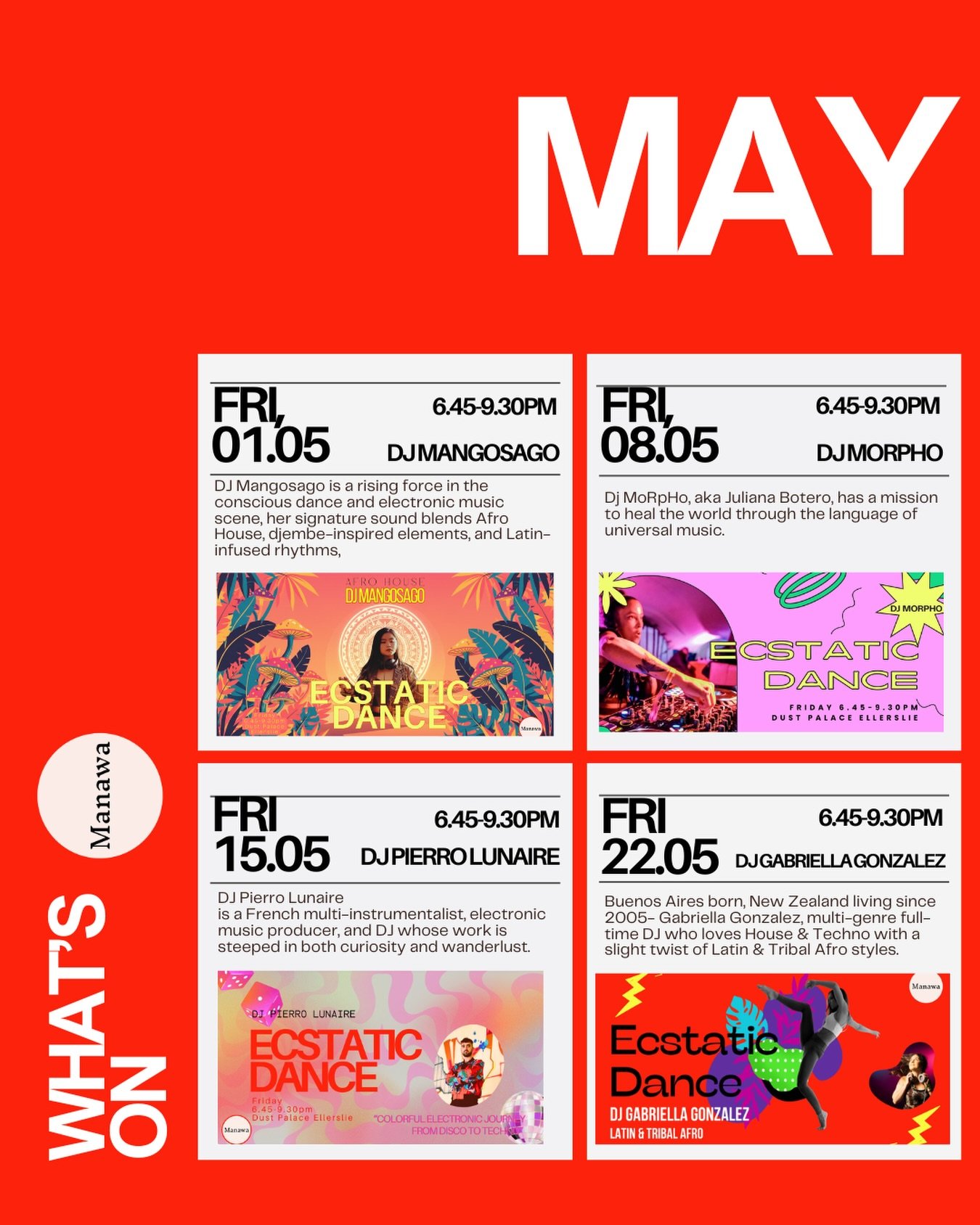 May schedule is out!

We have 4 dances and a mini festival this big month! Woohoo xx