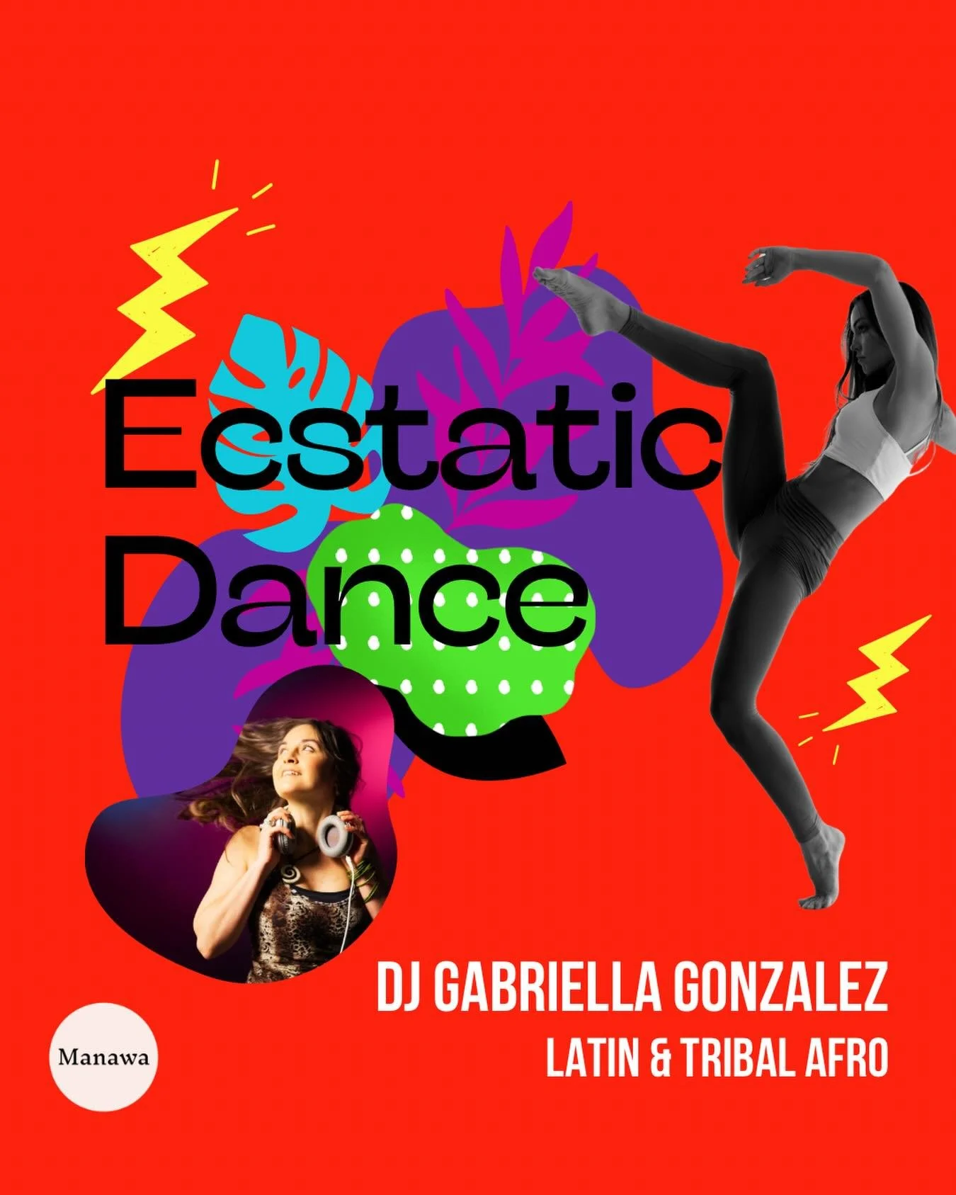 ✨ MANAWA ECSTATIC DANCE &bull; 22 MAY ✨ 📍 Dust Palace

Join us for an energising night of movement, rhythm, and connection. Featuring DJ Gabriella Gonzalez and her vibrant fusion of Latin, Tribal &amp; Afro beats.

Cacao Lounge opens 6PM Opening Cir