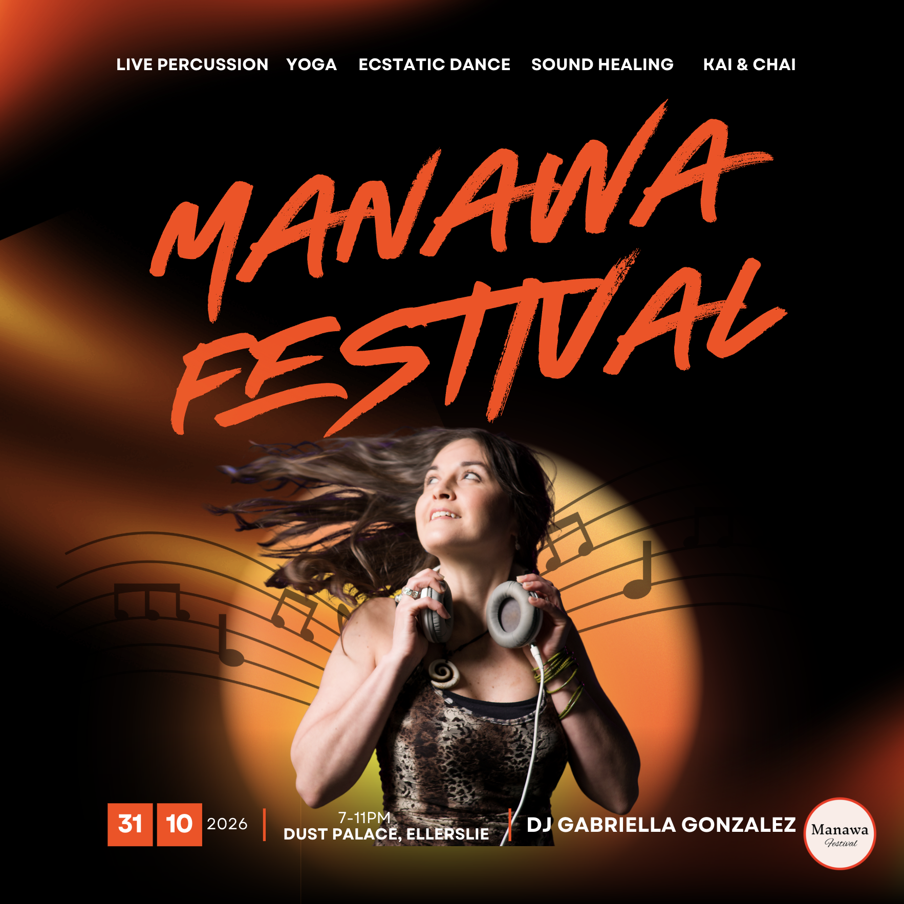 Manawa Mini Festival, DJ Gabriella Gonzalez, 7-11pm,