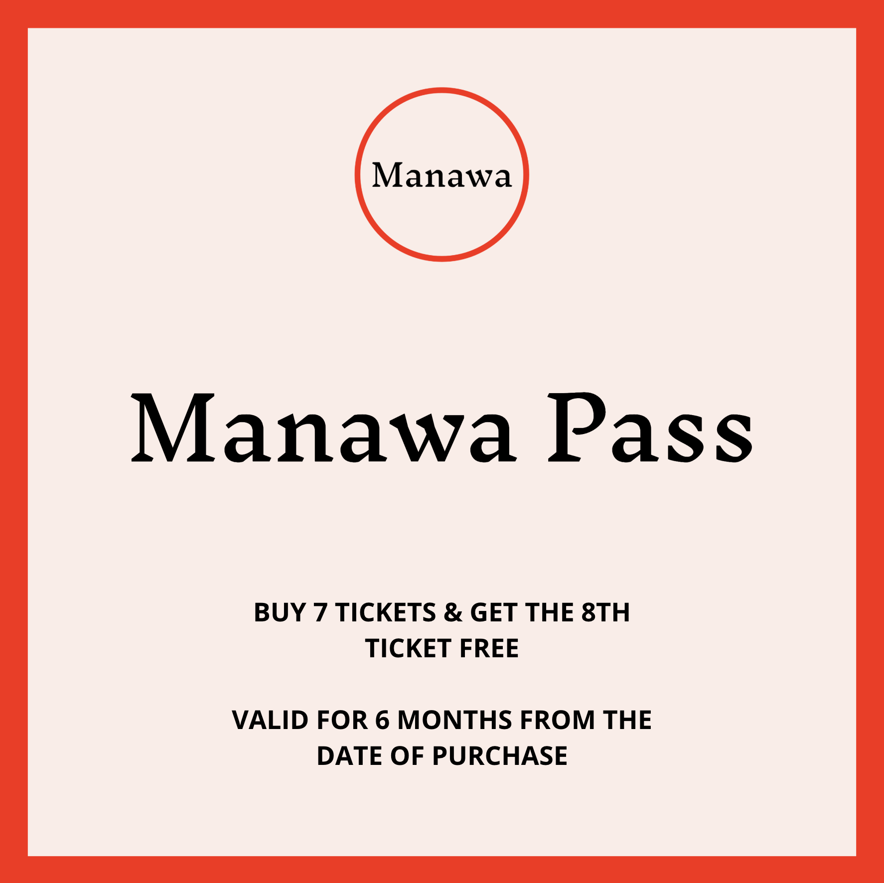 Manawa Pass, Standard and Community Service Price
