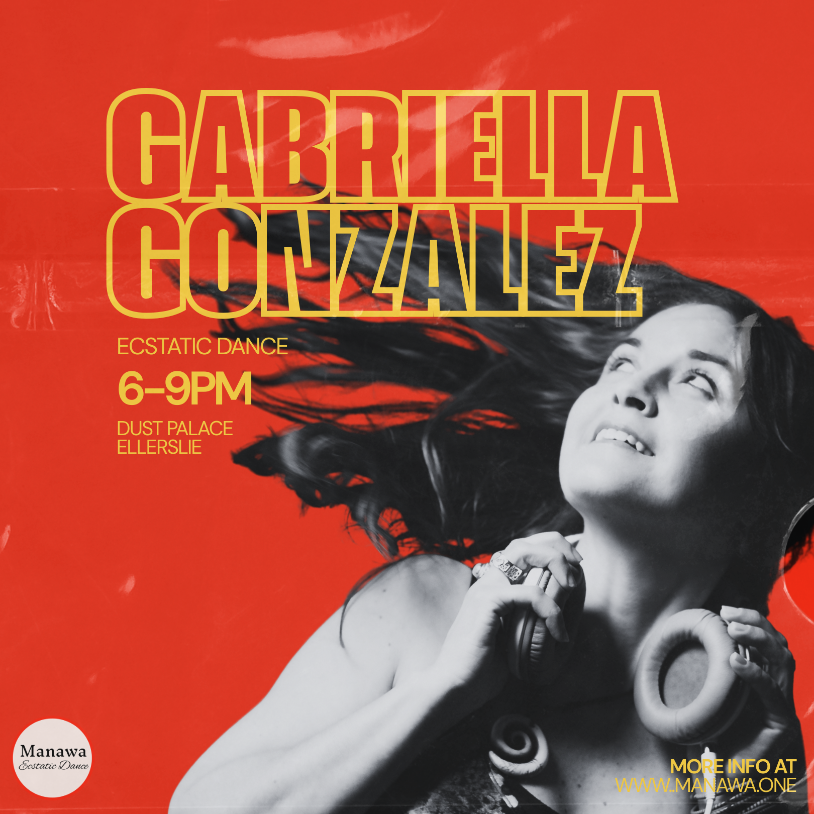 Manawa Ecstatic Dance,DJ Gabriella Gonzalez, 6-9pm, 14.08.26
