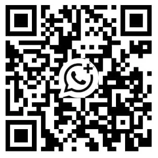 QR-Code mit WhatsApp-Logo in der Mitte
