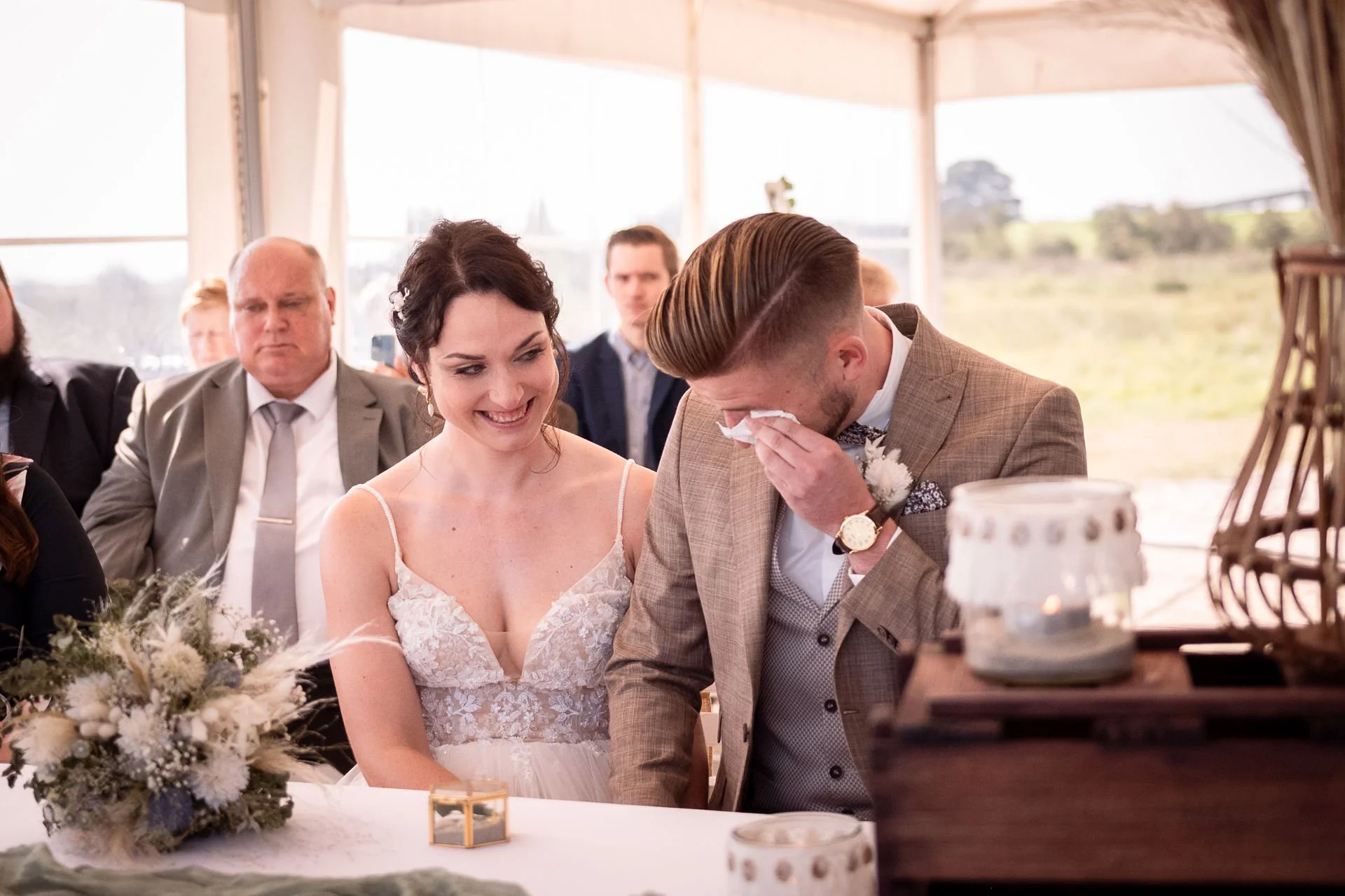 Hochzeitsfotograf Schillig Wangerland Hochzeit Hochzeitspaar Standesamt Dünen Strand Hochzeitsfotografin Wattenmeer