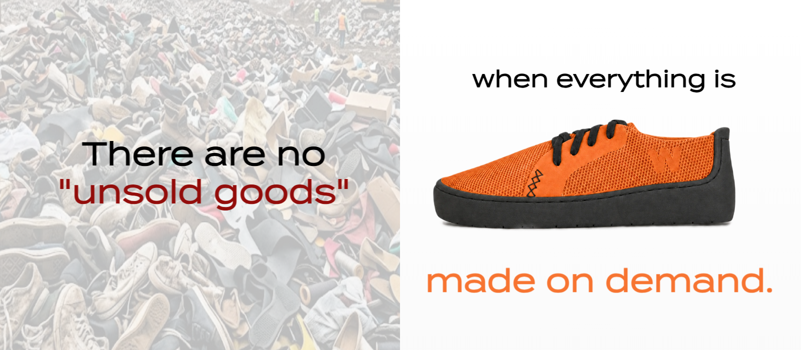 On demand 3D printing  for footwear helps businesses solve the new EU sustainability requirements ESPR DPP EPR.