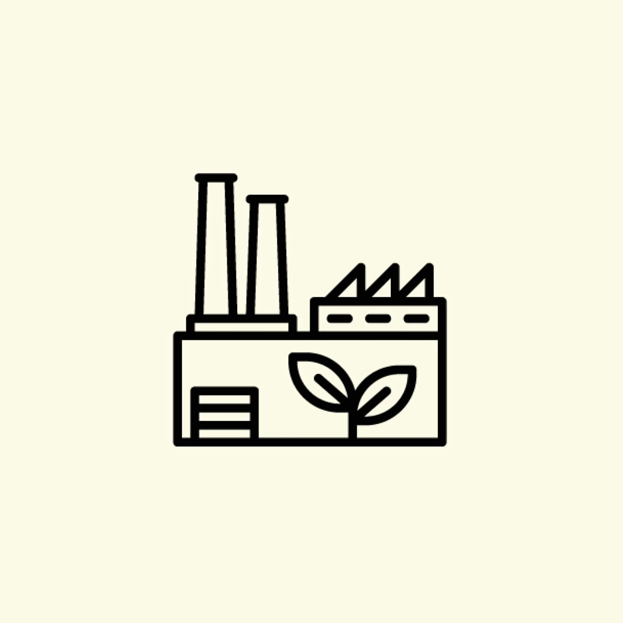 Green factory symbolising on-demand production at WAZP