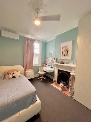 Bedrooms before and after