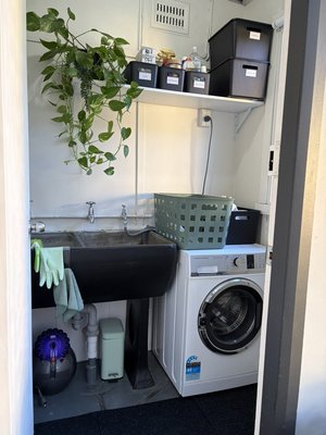 Laundry before and after