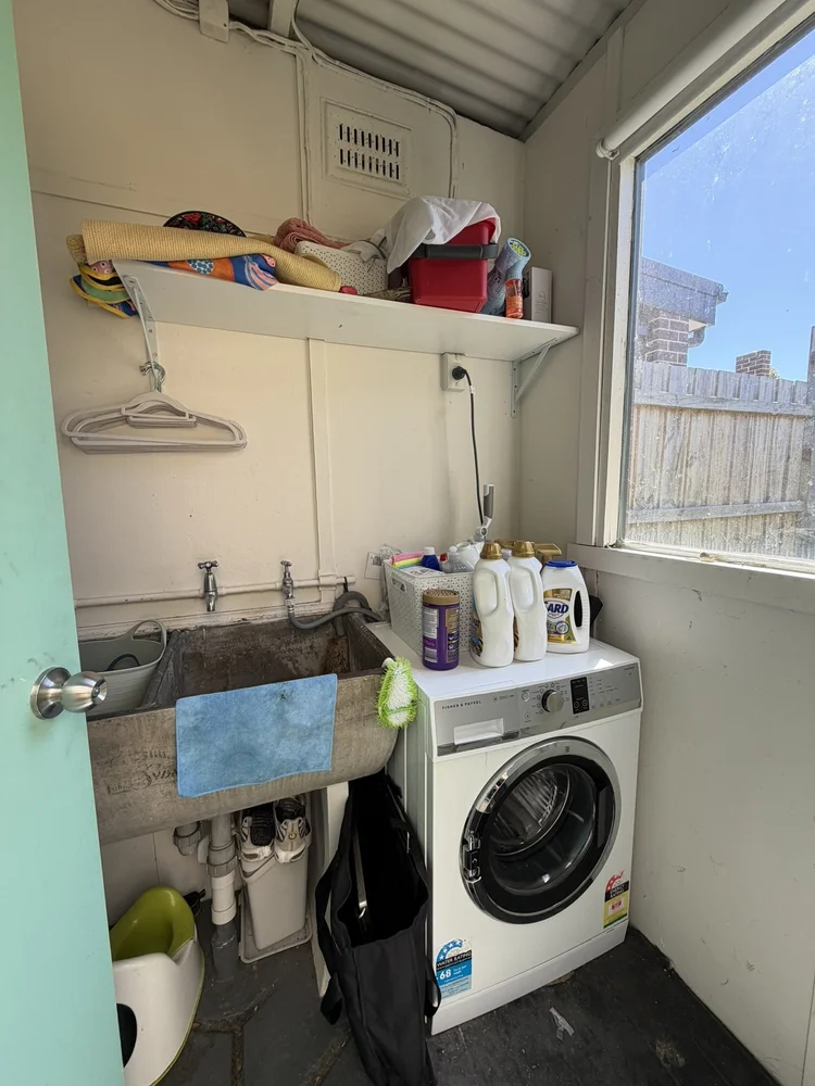 Laundry before