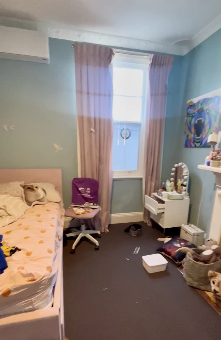 Girls bedroom before