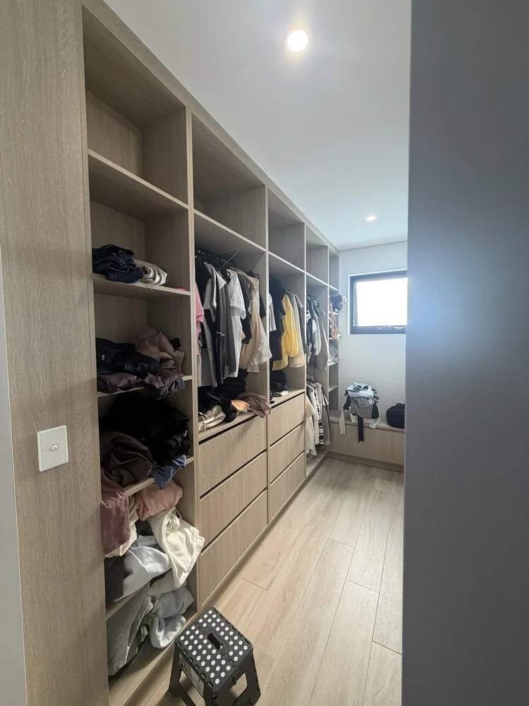 Wardrobe before
