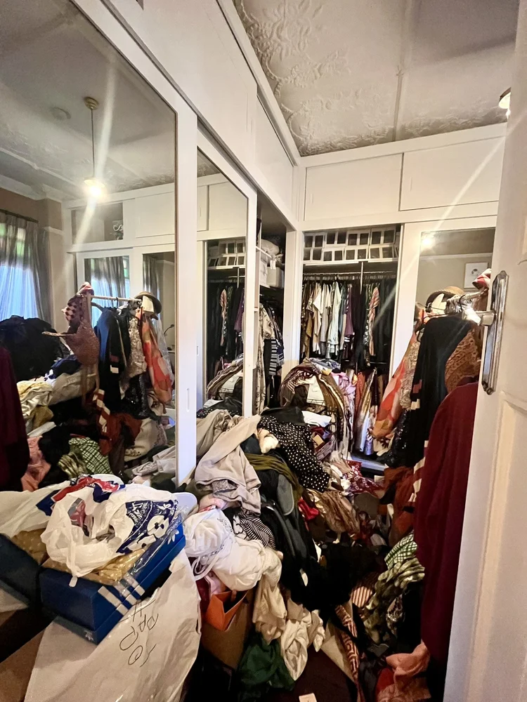 Wardrobe before