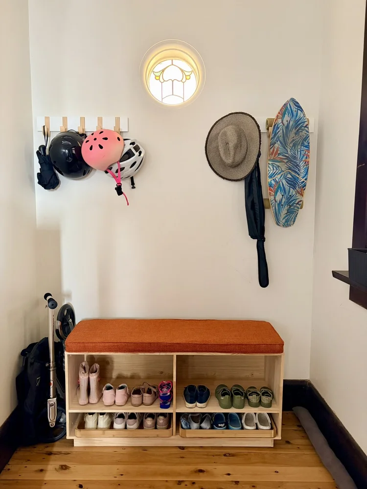 Organised entryway after