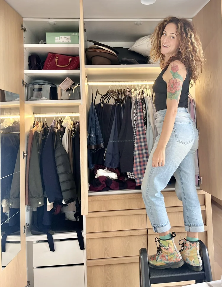 Wardrobe before