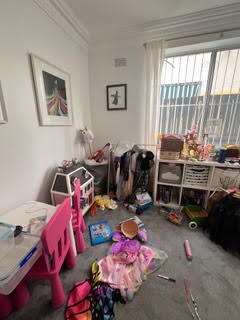 Girls playroom before