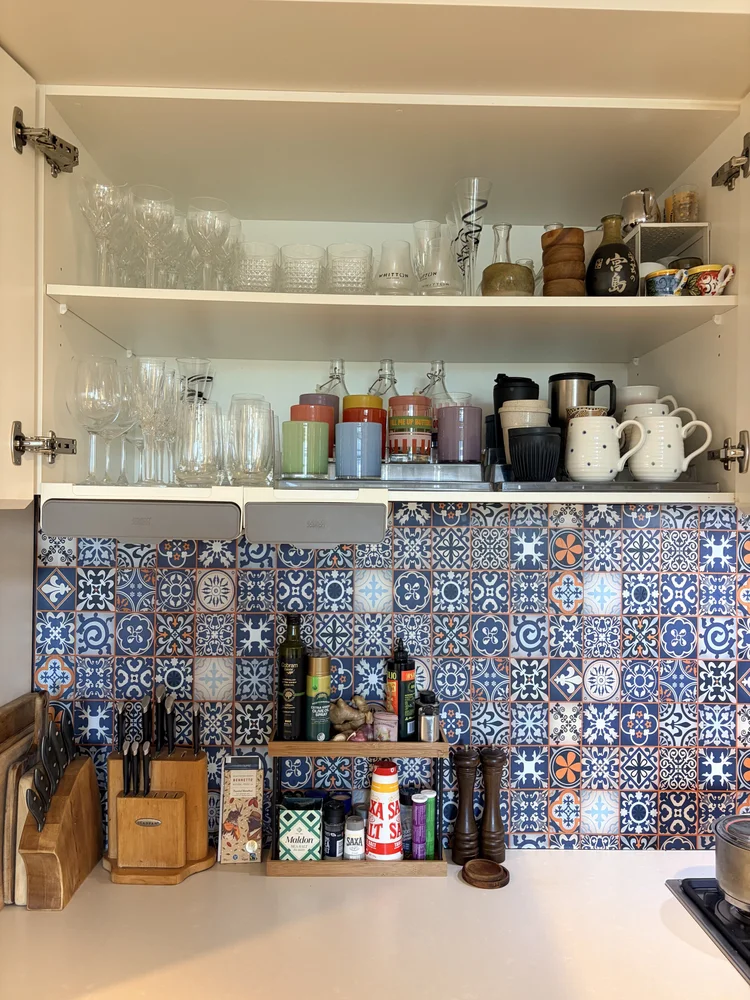 Organised pantry after