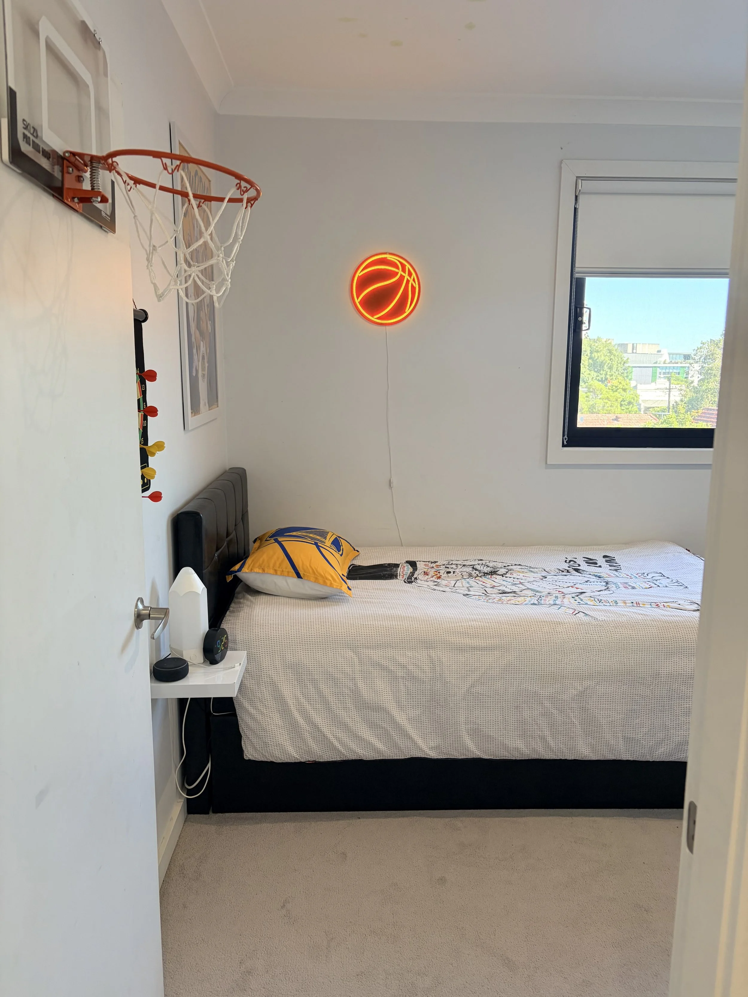 Designed boys bedroom after