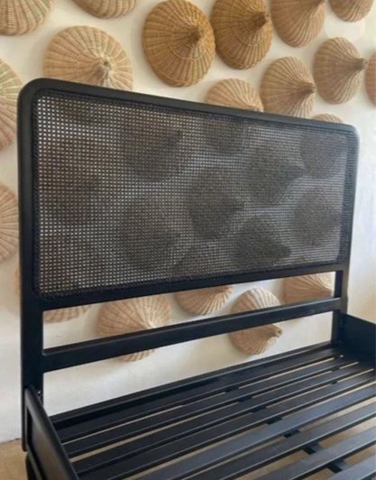 Vintage Design Rattan Hanged Headboard