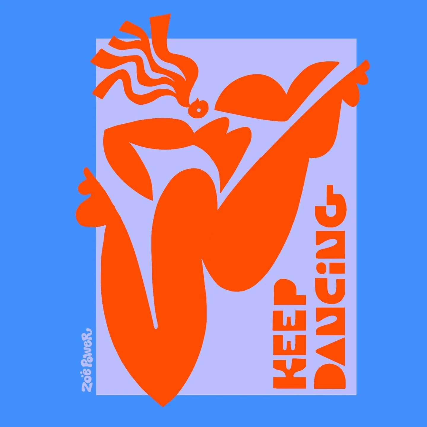 KEEP DANCING folks. 
.
I've been playing with drawing pared-back characters. What do you think?
.
#dancing #danceillustration #handlettering #zoepower #typographydesign #bristolartist