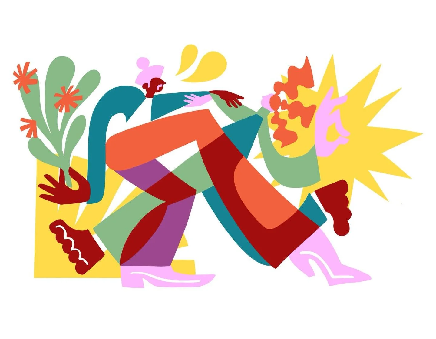 HAPPY WEEKEND Y&rsquo;ALL.
Here&rsquo;s an illustration I made a while back ( it never got approved, but I think it&rsquo;s kinda jazzy).

x
.
.
.
.
#danceillustration #figurativeillustration #zoepower #contemporaryillustration #jazzy