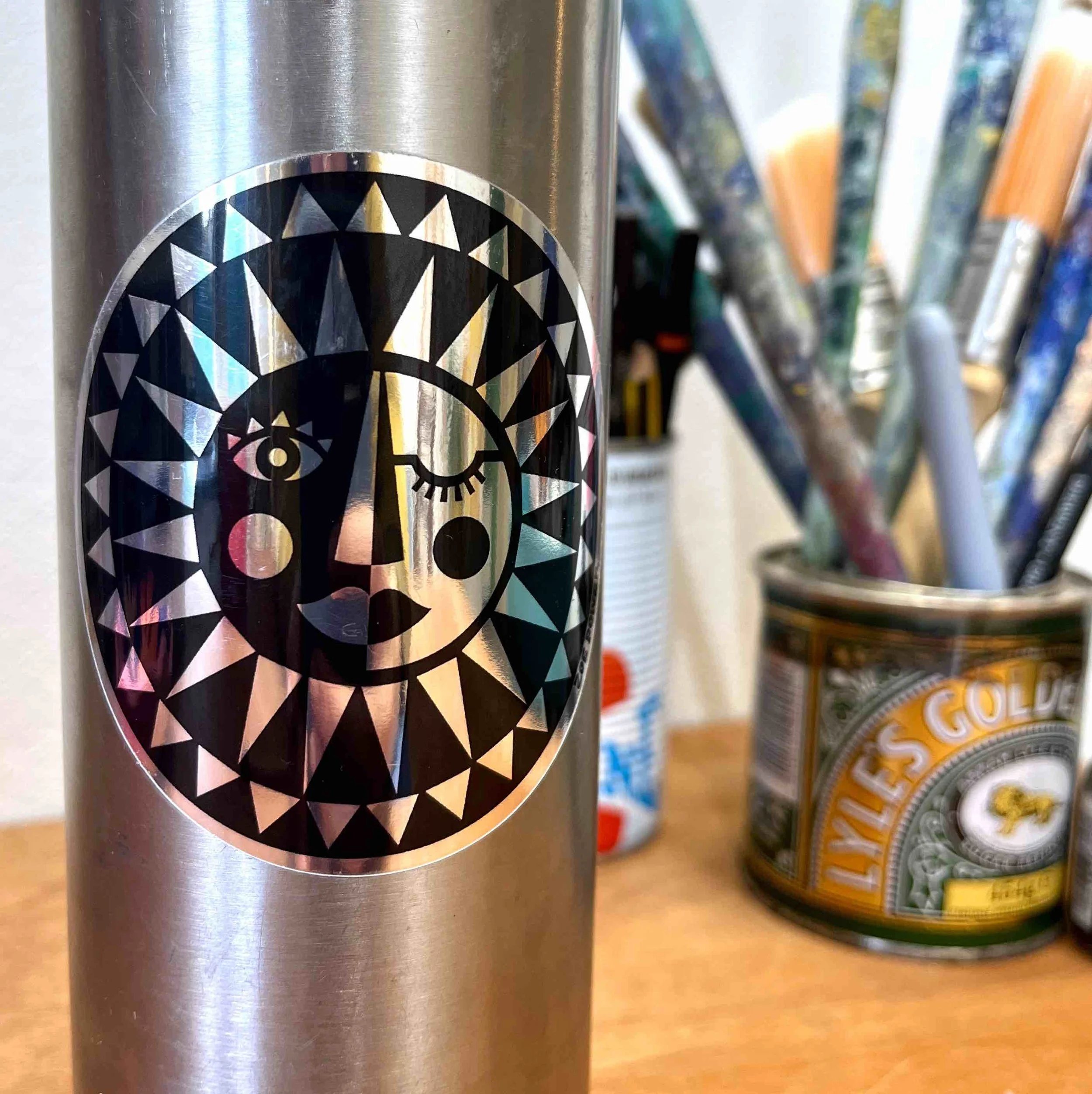 'Wakey Wakey' Mirror Sticker