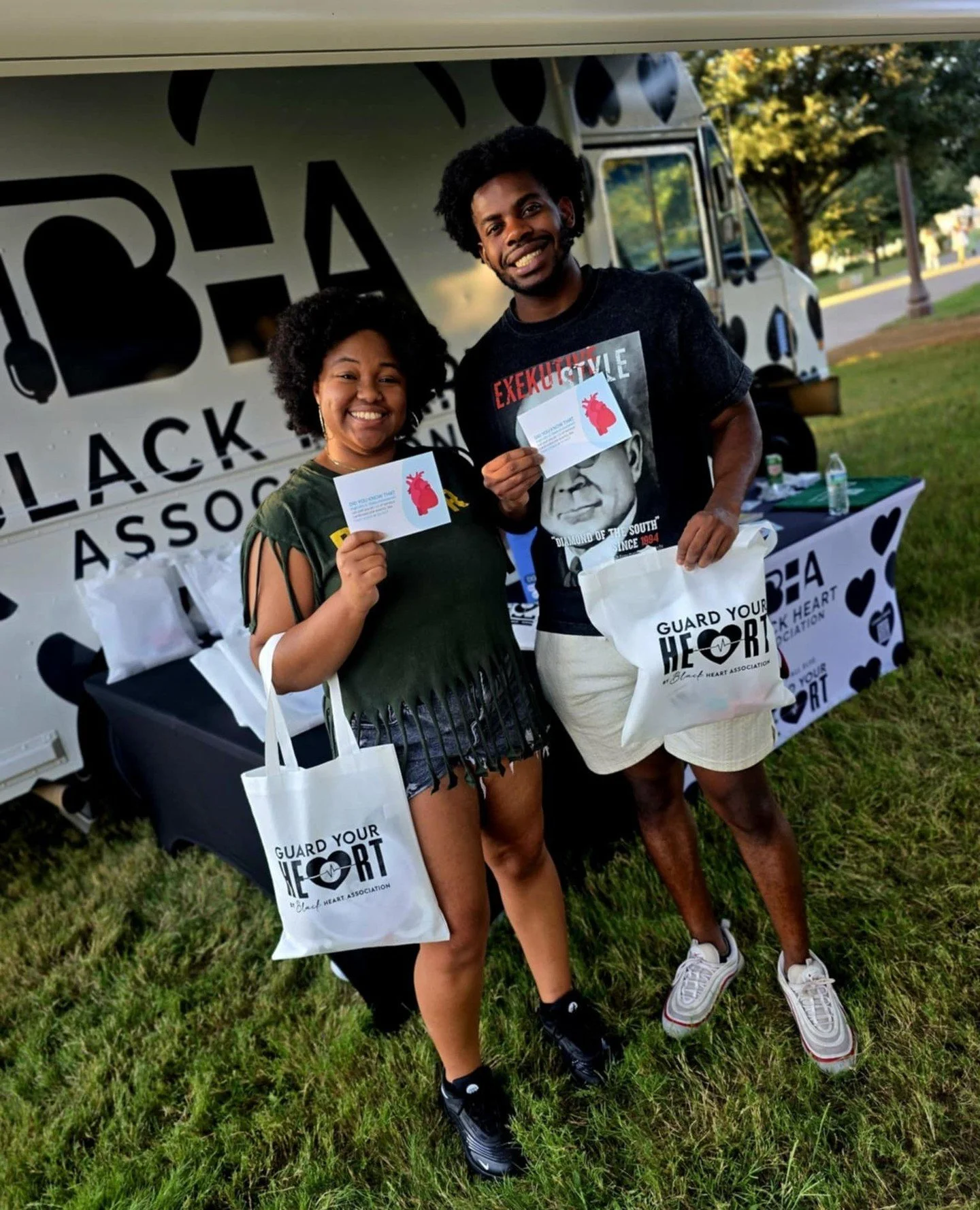 💙 The Black Heart Association hit the road to Waco to partner with the Baylor Black Alumni Alliance for a day of free heart health screenings and community care! 🖤⁠
⁠
Because knowing your numbers means knowing your power. 💪🏾⁠
⁠
Blood pressure, ch