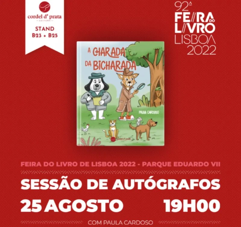 A nova aventura de Paula Cardoso, para conhecer hoje na Feira do Livro