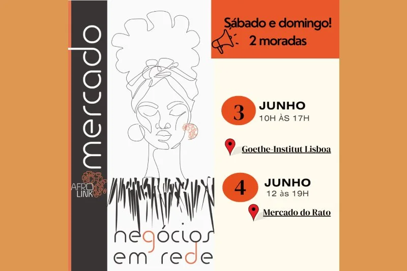 Mercado Afrolink a dobrar, comédia, e conversa sobre racismo no desporto