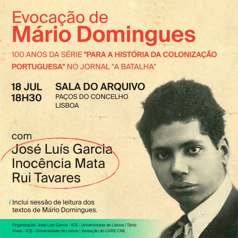 Pioneiro contra o “crime da colonização”, M. Domingues fez da escrita arma