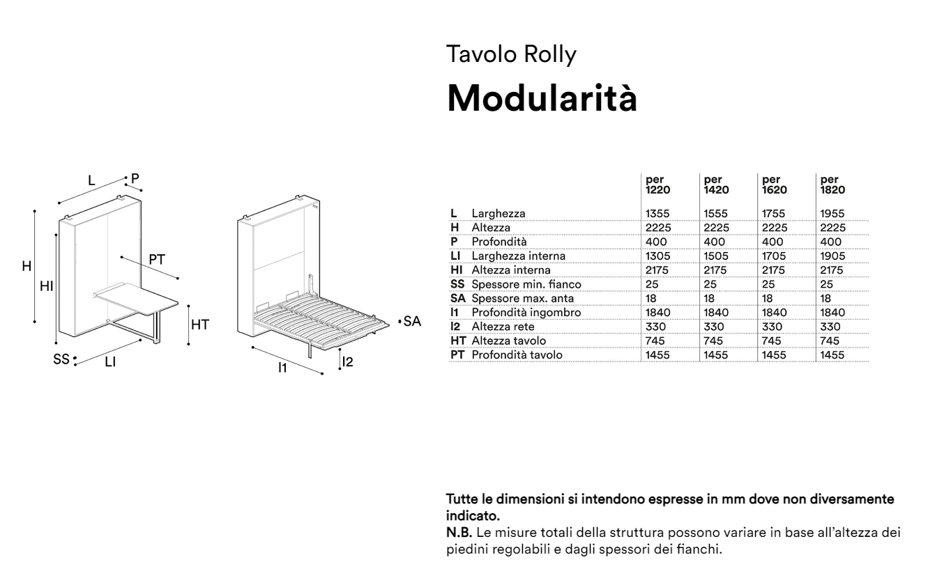 Tavolo Rolly