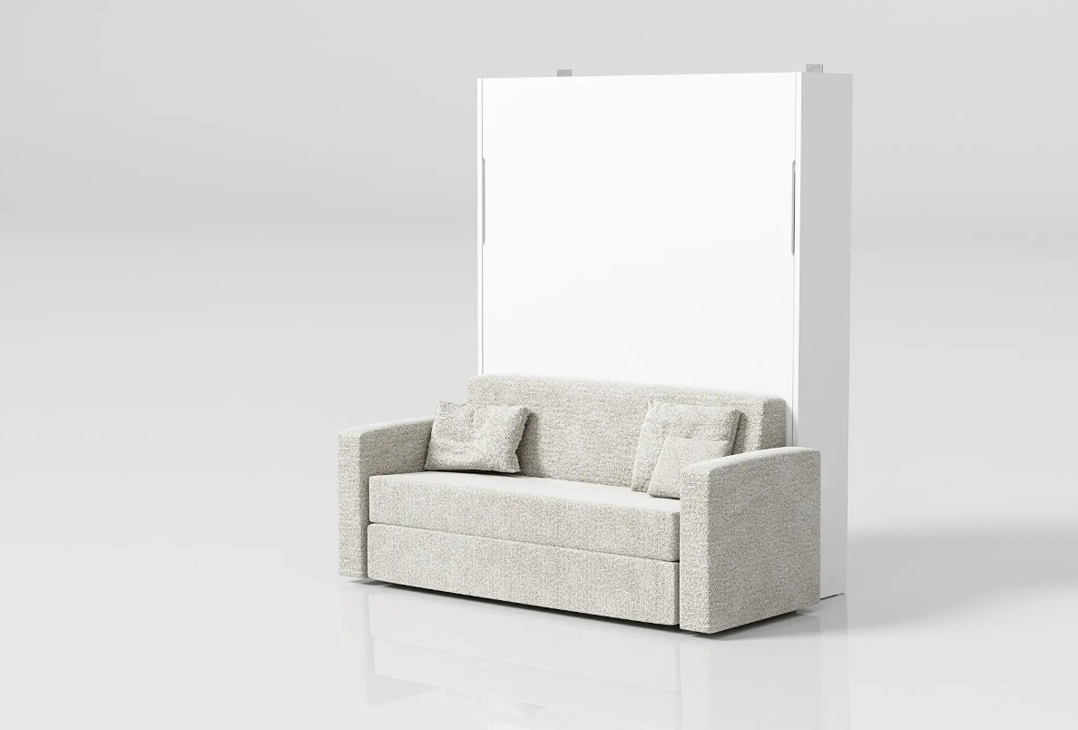 Questo sistema permette di creare un divano la cui seduta è a 46 cm, come in un divano standard, e di rispettare tutti i volumi delle imbottiture per creare un divano comodo e confortevole. Fornito senza imbottiture, né pannelli.