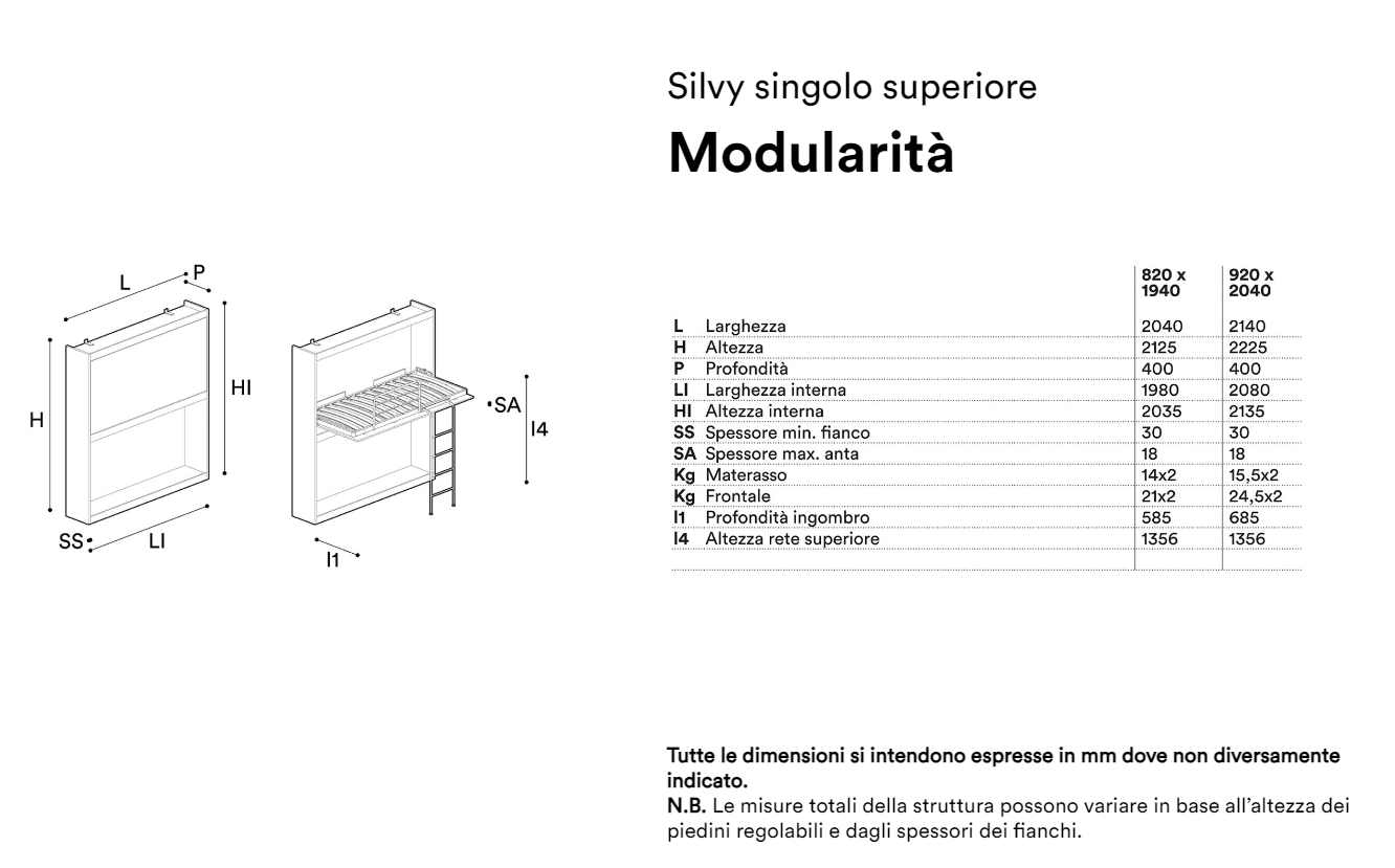
Silvy singolo superiore