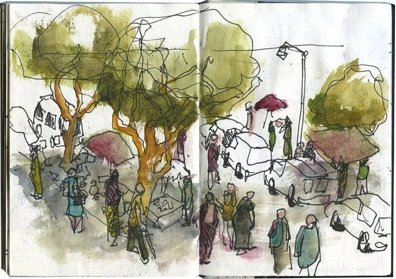 URBAN SKETCHING - LU MEINE STADT