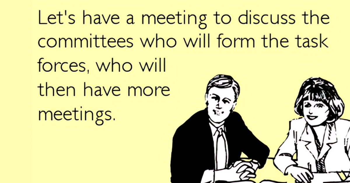 We had a meeting…