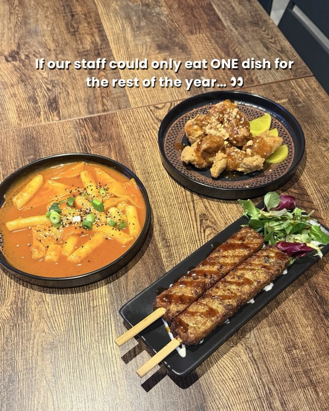 We asked our team a simple question:

&ldquo;If you could only eat ONE dish from our menu for the rest of the year, what would it be?&rdquo;

The answers were surprisingly divided 👀

Swipe to see their picks 👉

What&rsquo;s yours?
Tell us in commen