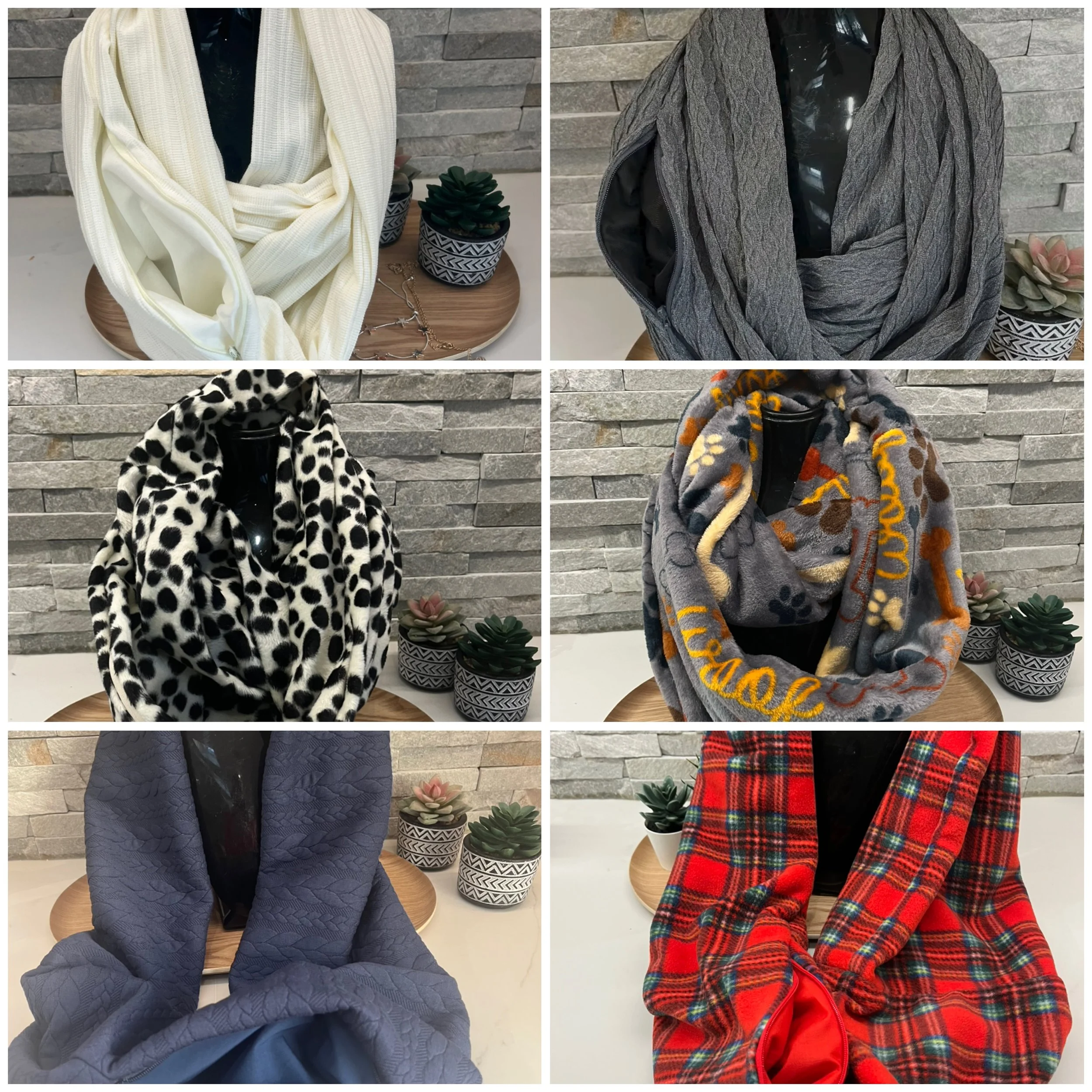 Infinity scarf with pocket