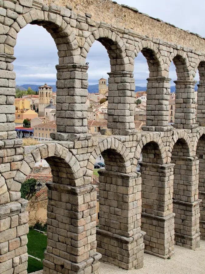 Roman aqueduct of Segovia, Spain