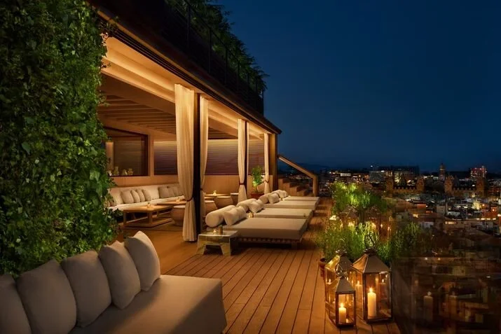 The Roof at The Barcelona EDITION, a romantic rooftop terrace ideal for couples in Barcelona, Spain